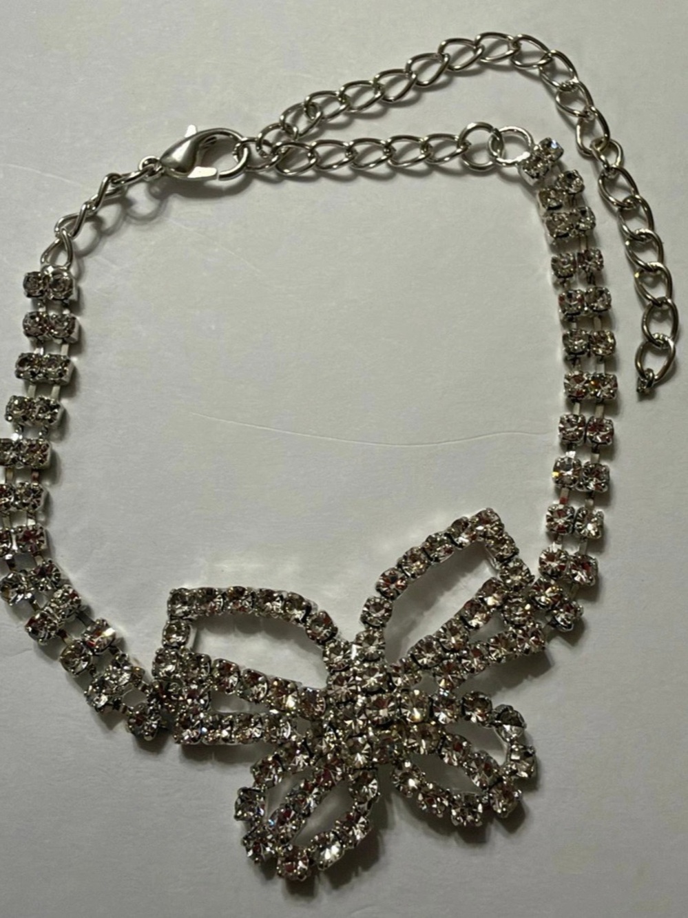Silver-Tone Bow Statement Bracelet